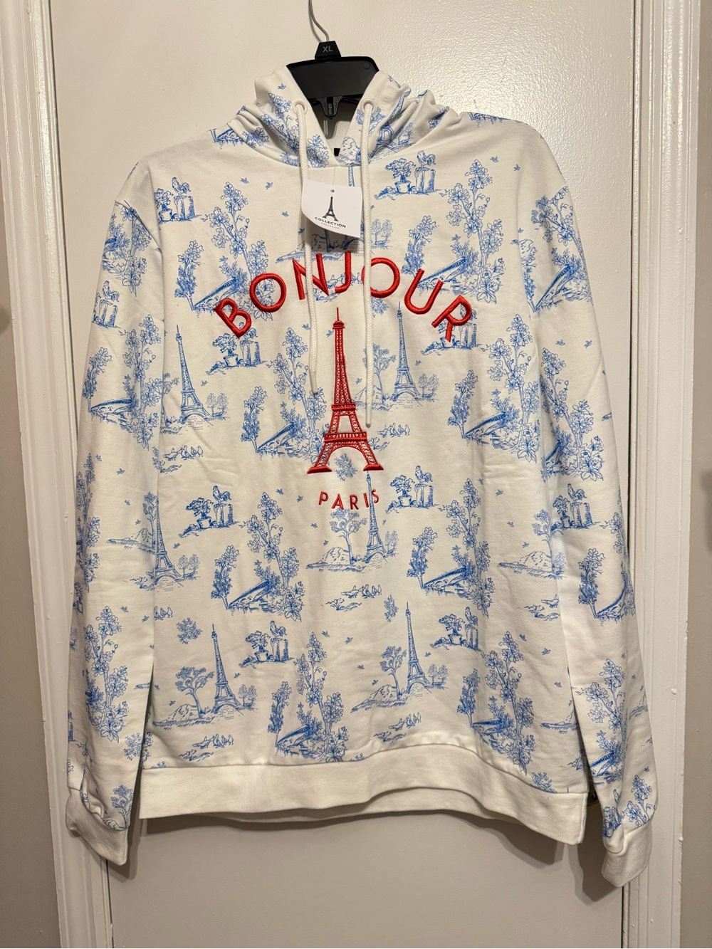 White Hoodie Size L